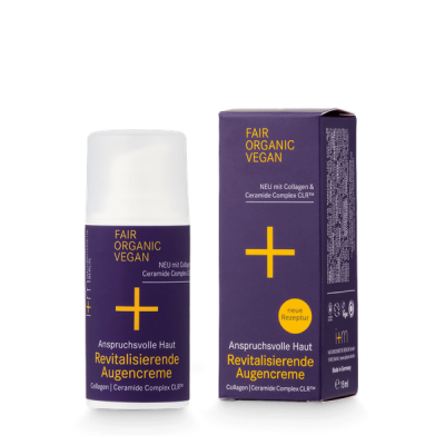 Rewitalizujący krem pod oczy z kolagenem i kompleksem ceramidowym CLR i+m naturkosmetik berlin
