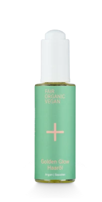 Olejek do włosów GOLDEN GLOW z olejem arganowym i skwalanem i+m naturkosmetik berlin