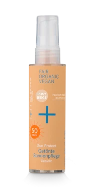 SUN PROTECT Mineralny krem przeciwsłoneczny do twarzy TONOWANY odcień ROSY BEIGE SPF 50 ochrona i+m naturkosmetik berlin