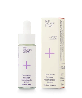 CLEAN BEAUTY Serum nawilżające ze skwalanem, bisabololem i kwasem hialuronowym 25 ml i+m naturkosmetik berlin