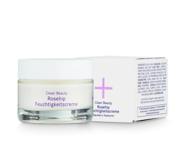 CLEAN BEAUTY Krem nawilżający z dziką różą, skwalanem i kwasem hialuronowym 30 ml i+m naturkosmetik berlin
