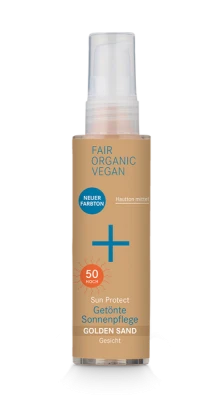 SUN PROTECT Mineralny krem przeciwsłoneczny do twarzy TONOWANY odcień GOLDEN SAND SPF 50 (50 ml)